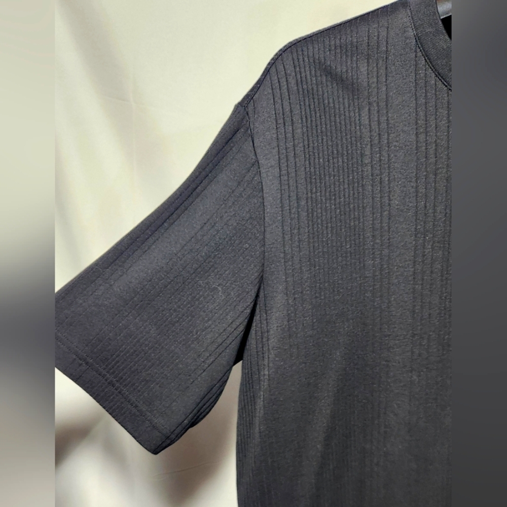 Claiborne Black Short Sleeve Crew Neck Tee-Size LT - Picture 3 of 9